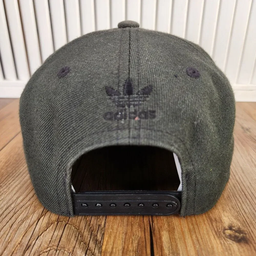 Adidas Originals Trefoil Snapback Hat Cap Black Flat Bill 2019 Streetwear Skater